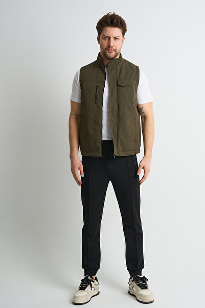 Shooter Sportswear Premium Outdoor Men's Vest Multi-Pocket Print Detailed Khaki