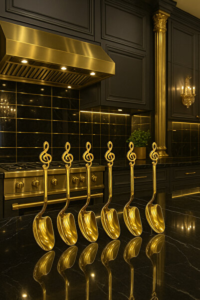 Veliday 6 ADET GOLD MELODY FİGÜRLÜ KAŞIK