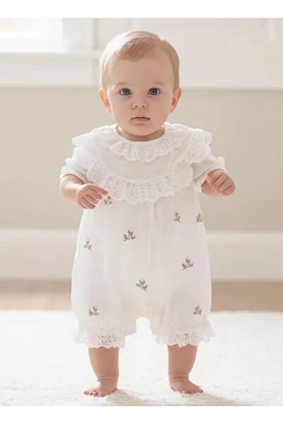 ALTINTAŞ BABY Lale Figürlü Kız Bebek Tulum