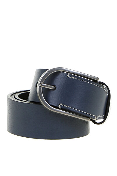 Fabrika Gri Erkek Deri Kemer