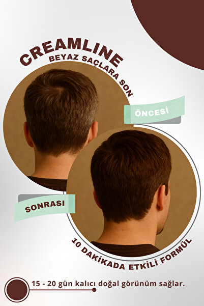 Cream Line Kadın Ve Erkeklere Özel Koyu Kestane Saç Şampuanı 350 ml