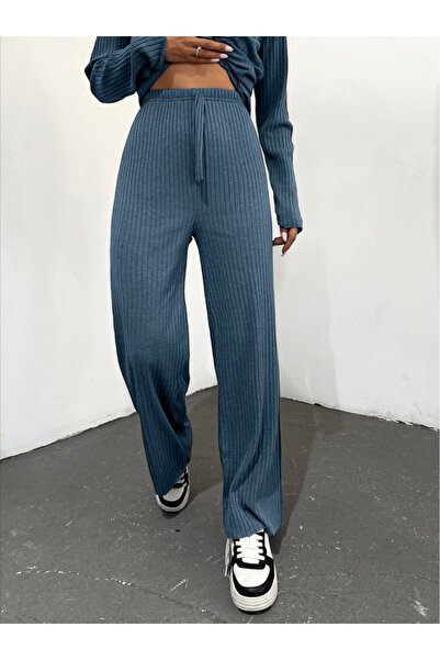 esmelstore Bol Paça Fitilli Kaşkorse Pantolon