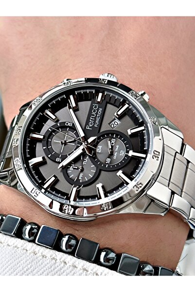 Ferrucci Funciton Fonksiyonlu Multi Fonksiyon Çelik Kordon Erkek Kol Saati 3 Atm Su Geçirmezlik