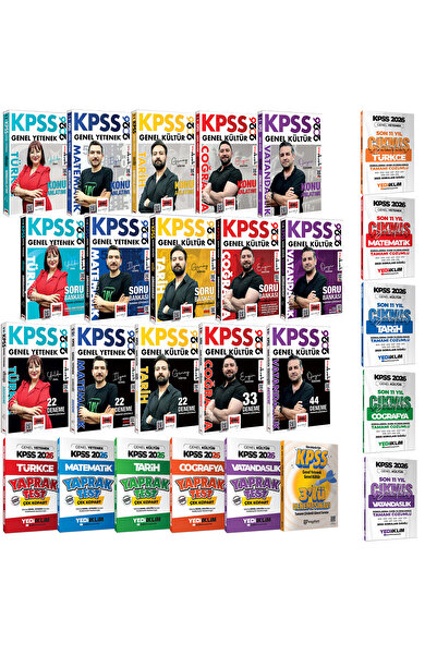 Yargı Yayınları 2026 KPSS Tüm Dersler Konu Anlatımı-Çözümlü Soru Bankası-Çözü...