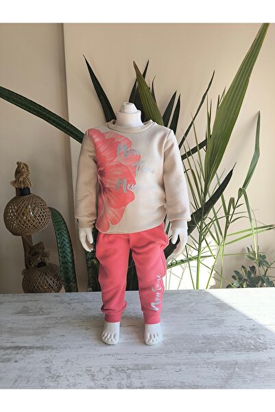 Miniworld Girls' Top and Bottom Set Long Sleeve Tracksuit Comfortable Stylish Modern Design