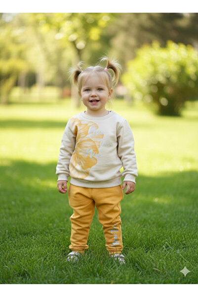 Miniworld Girls' Top and Bottom Set Long Sleeve Tracksuit Comfortable Stylish Modern Design