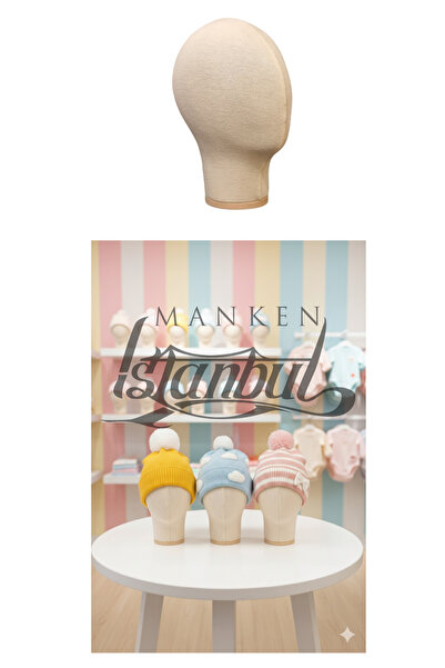 Manken İstanbul Bebek Kafa Mankeni Bebek Şapka Mankeni Bebek Bere Mankeni 06 Ay 12 Ay Için Ugundur
