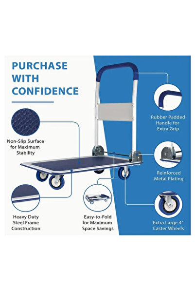 Generic Platform Trolley with 150kg Loading Capacity