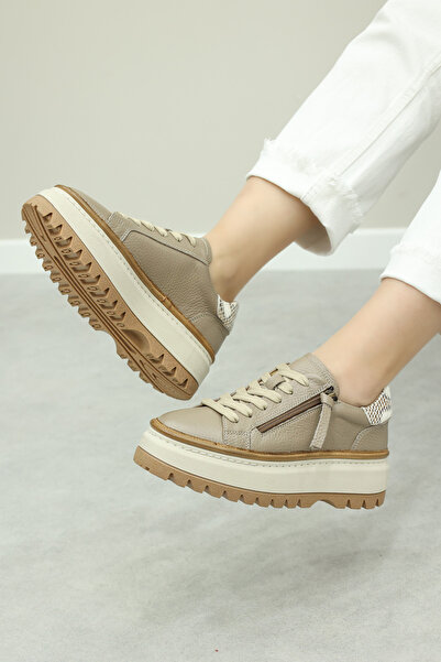 FAST STEP Γυναικεία παπούτσια casual από γνήσιο δέρμα - 409ZA3102