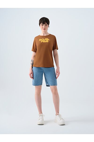 Loft Γυναικείο T-Shirt Regular Fit - Μανίκια