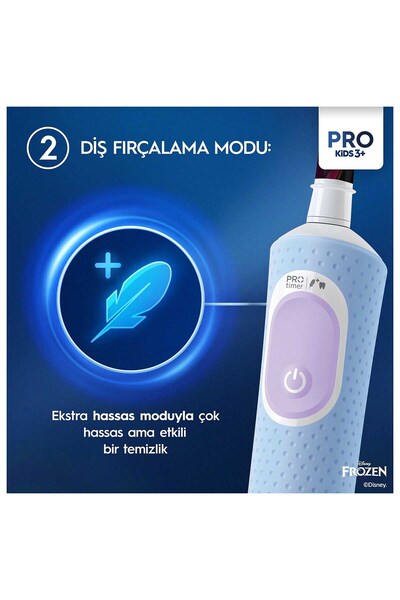 Oral-B Vitality Pro Frozen Özel Seri Çocuklar İçin Şarj Edilebilir Diş Fırçası