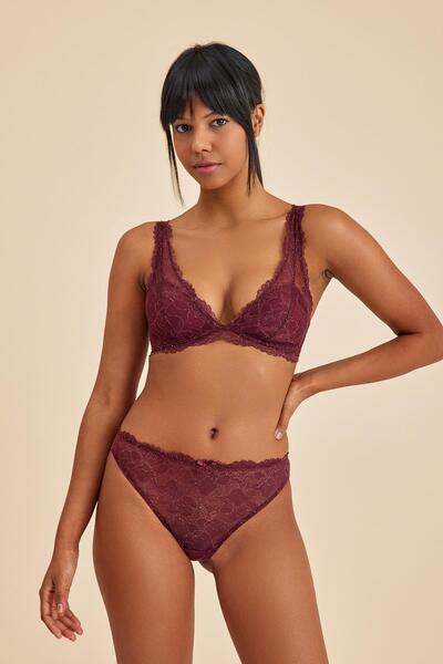 Amarelle Roma Bordo Dantelli Slip Külot