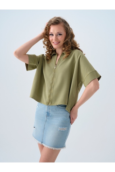 Loft Oversize Kadın Gömlek K.kol