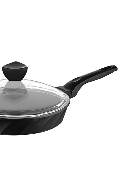 Amboss Vento 4 Piece Cast Iron Pan with Glass Lid 22-26 cm