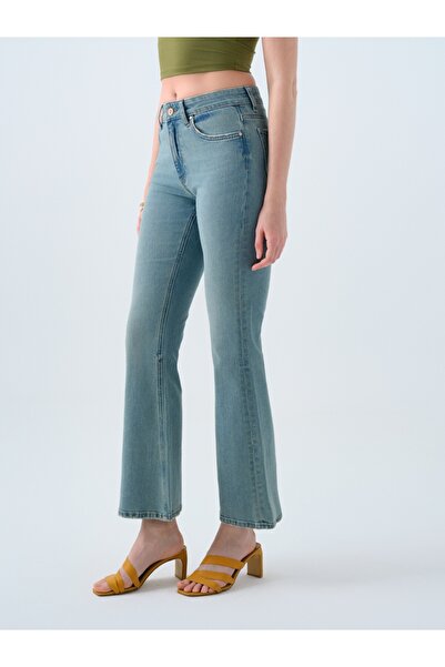 Loft Long Flare Slim Fit Kadın Pantolon