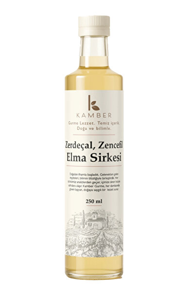 Kamber Doğadan Sağlığa Zencefilli Zerdeçallı Elma Sirkesi 250 ML