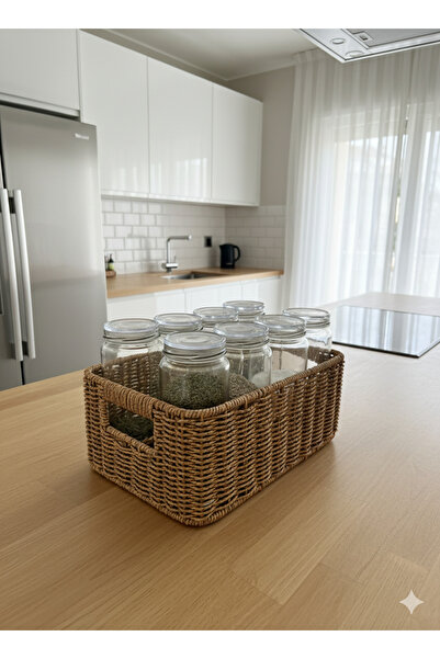 WOOF HOME Wicker Multi-Purpose Basket Organizer S Size 30X20X12 (1 Pc)