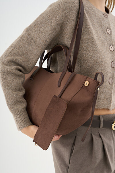 Çantacımstore Жіноча сумка Cyme Mini Pinterest, коричнева замша