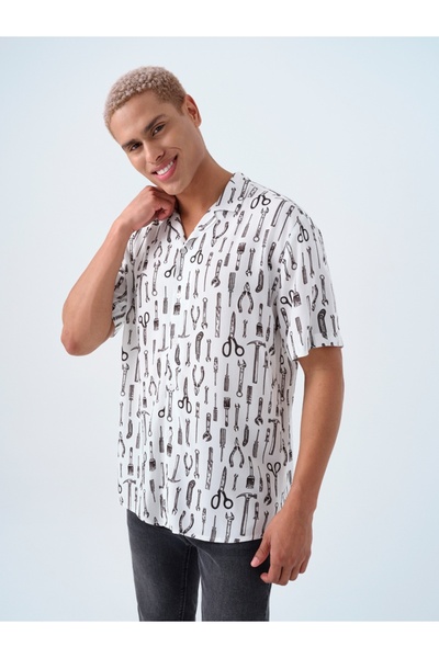 Loft Comfortable Cut Men's Shirt - Sleeves