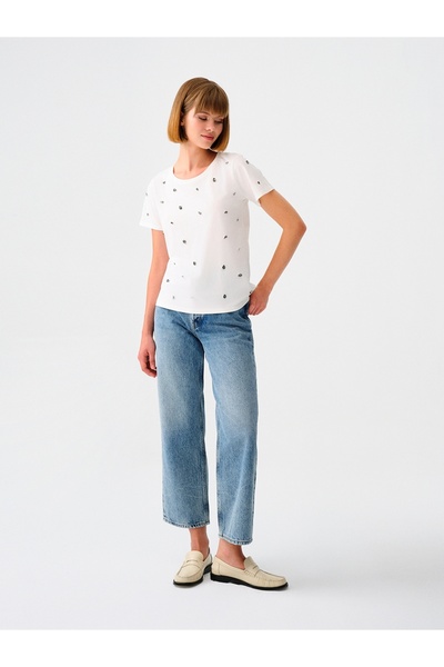 Loft Vintage Straight Regular Fit Kadın Pantolon