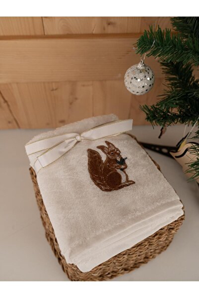 Baveno Set de prosoape cadou din bumbac dublu 50x80 cm cu modele brodate moderne