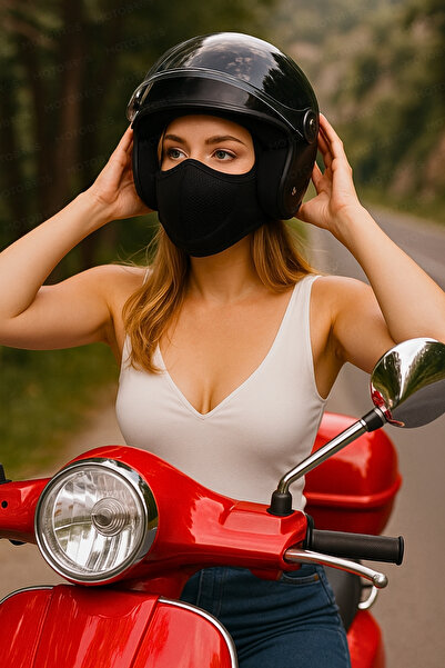 Motobros Ns-980 Motosiklet Bisiklet Hava Kanallı Su Geçirmez Orjinal Neopren Maske