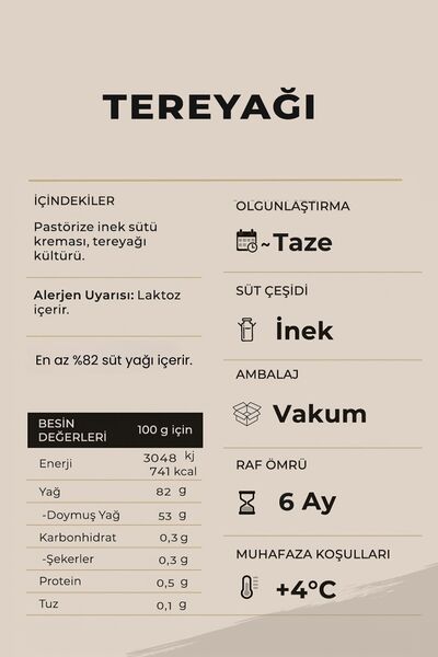 Ariste 2'li Rulo Tereyağı 2000 gr (1000GR X 2)