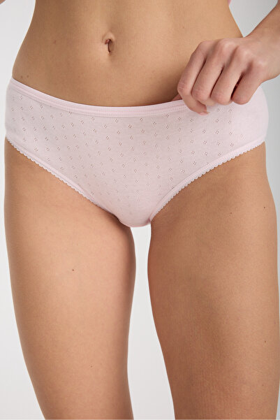 Niss Secret Kadın Toz Pembe Külot 5'li Paket – %100 Pamuk