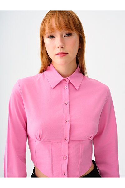 Loft Slim Fit Kadın Gömlek U.kol