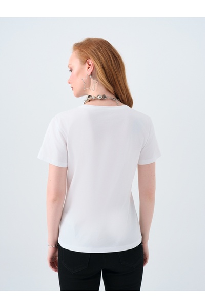 Loft Women's Slim Fit T-Shirt - Sleeves