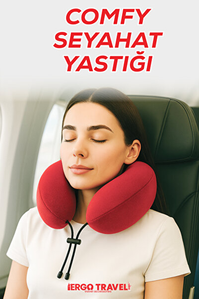 Viscofoam Comfy Ortopedik Seyahat Yastığı Visco Boyun Destekli Seyahat Yastığ...