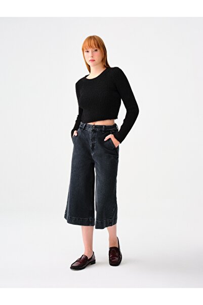 Loft Culotte Cropped Regular Fit Women's Trousers
