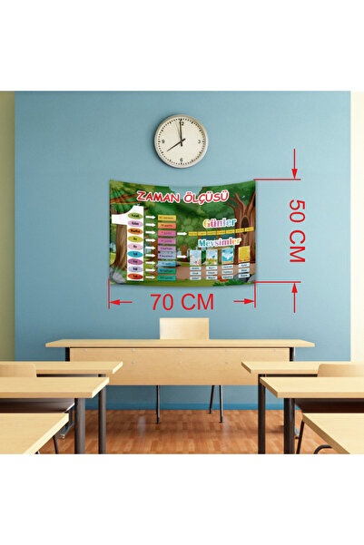 Baskı Madeni Zaman Çizelgesi Panosu, zaman ölçümü afiş İnteraktif eğitim pano...