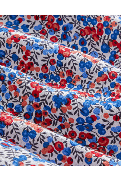 English Home Flower Blast Printed Cotton Single Pique 150X220 cm Blue