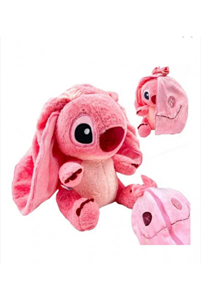 Lilo & Stitch Jucărie de pluș Înger Transformabil 2 în 1 – Cu Glugă Scrump 20 cm
