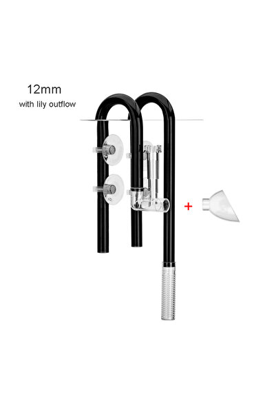 Choice أسود 12 زنبق AQUAPRO البلاستيك تدفق الداخل مخرج منفذ مصفاة زنبق حوض ال...