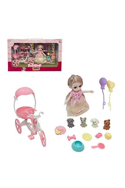 Gokidy Dollyland Minkie Yol Arkadaşım ve Hayvan Dostları Oyun Seti 15 Parça