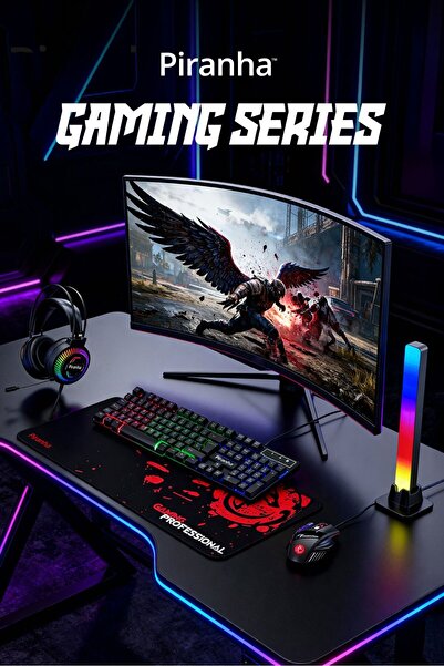 Piranha 7635 X7 RGB LED Işıklı Gaming Mouse / 7 Tuşlu Oyuncu Mouse / 1200/1600/2400 DPI / Kumaş Kablo