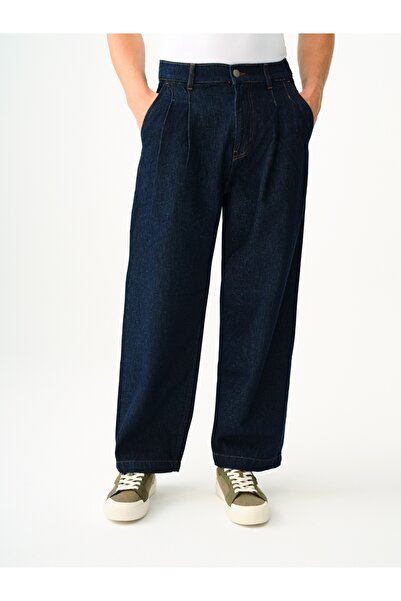Loft Pleated Jean Balloon Fit Men's Trousers