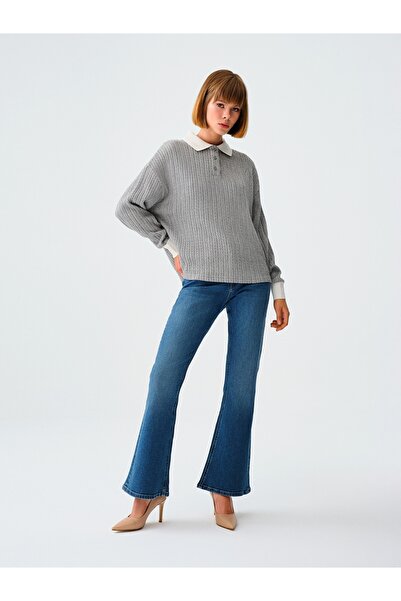 Loft Flare Slim Fit Kadın Pantolon