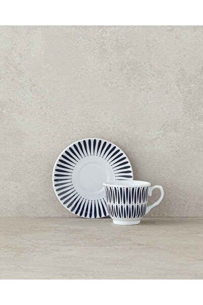 English Home Sada šálků na kávu Dolly Black Porcelain – 12 kusů pro 6 osob