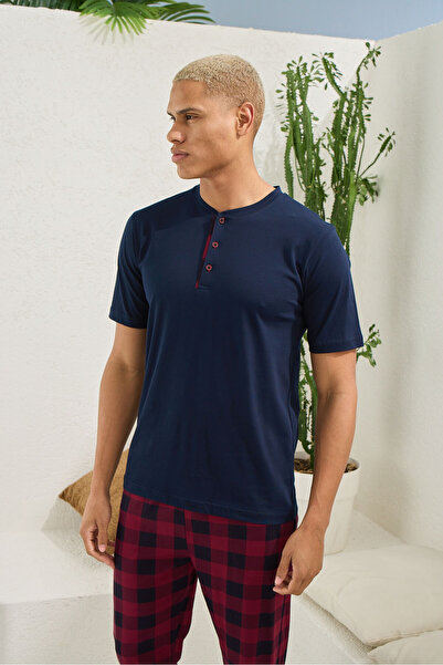 KLY 100% Cotton New Season Men's Luxury Design Pajama Set