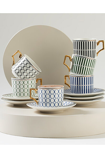 English Home Rabecca Porselen 2'li Kahve Fincan Takımı 90 ml Siyah