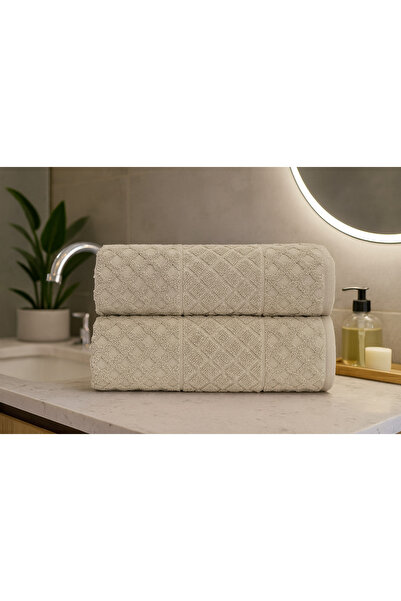 Lucy and Home Жакардовий бавовняний набір з 2 рушників для рук, обличчя та голови 50x100 см