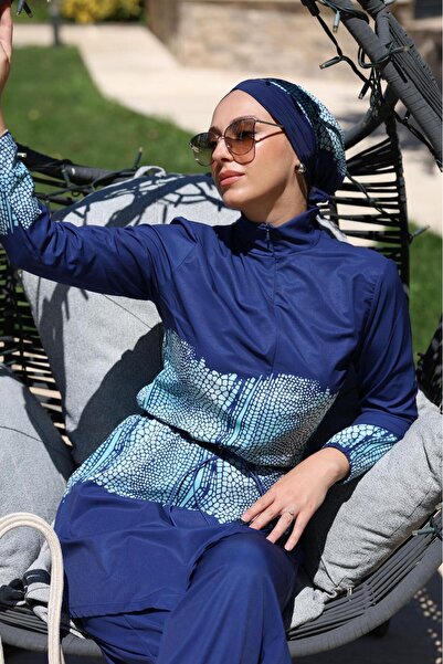 NS TASARIM MAYO Costum de baie cu model de porumb Allerli Design Tesettür Tulum