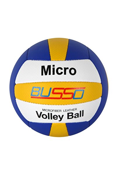 BUSSO كرة طائرة ميكرو (أصفر-أزرق-أبيض)