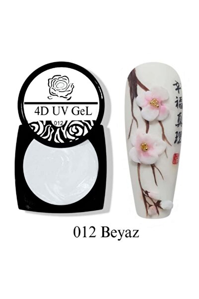 ECLAT TIRNAK NAİL ART 4D UV HAMUR JEL 012 BEYAZ