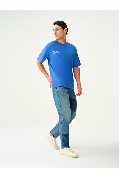 Loft Tricou oversize pentru bărbați - mâneci