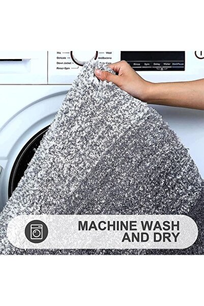 fulina Bathroom Rug Mat,Non-slip Plush Bath Carpet,Machine Wash Dry,For Bathroom Floor,Tub and Shower