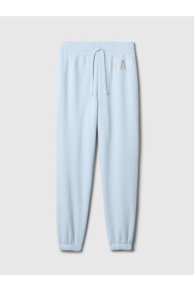 GAP Kadın Açık Mavi Logo Fleece Jogger Eşofman Altı
